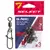 Вертлюжок з застібкою Select Basic Swivel Snap #3 (7 шт / уп), Размер: 34мм, Цвет воблера: Black Nickel, фото 